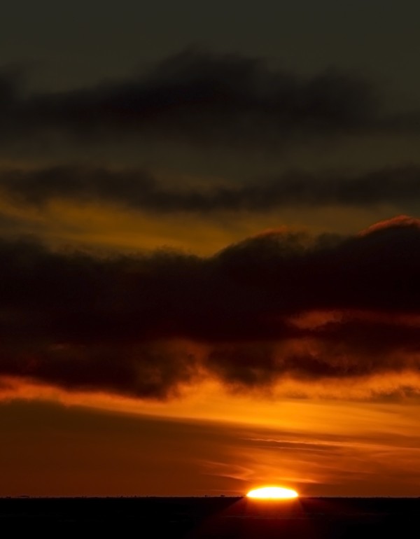 Sunset over the Ross Sea Antarctica by Kaye